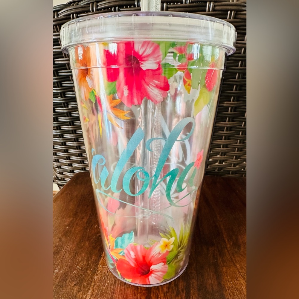 Hawaii Tumbler Island Heritage Aloha Floral